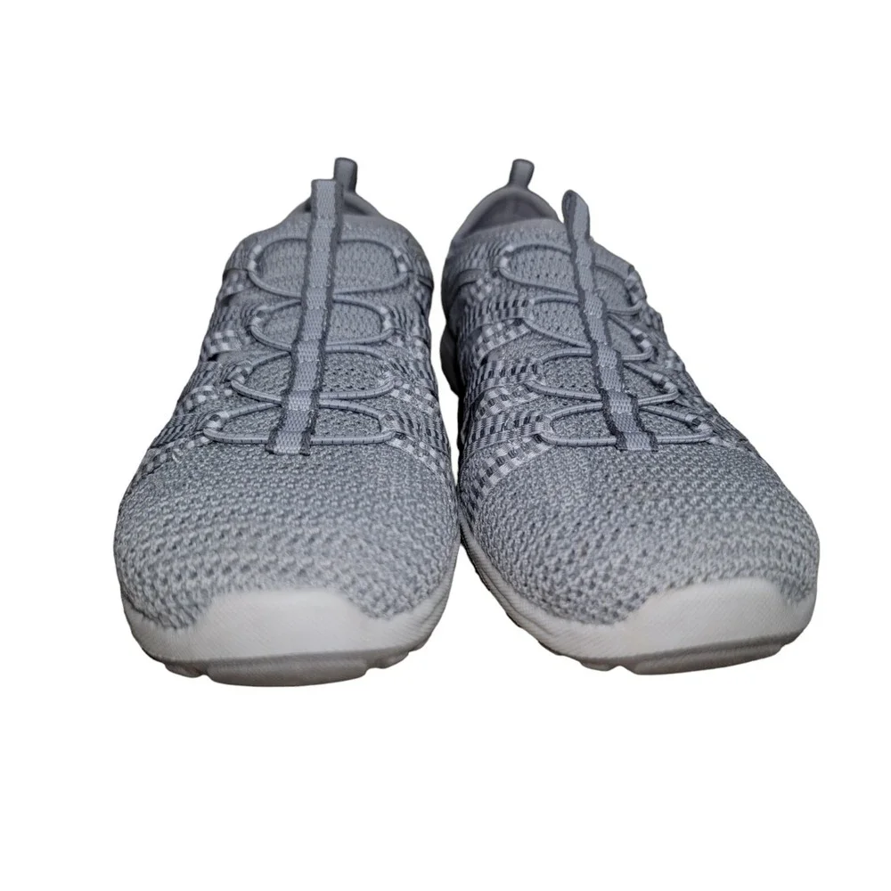 SKECHERS Women's Relaxed Fit Reggae Fest 2.0 Happy Getaway Gray Shoes Sz 9.5